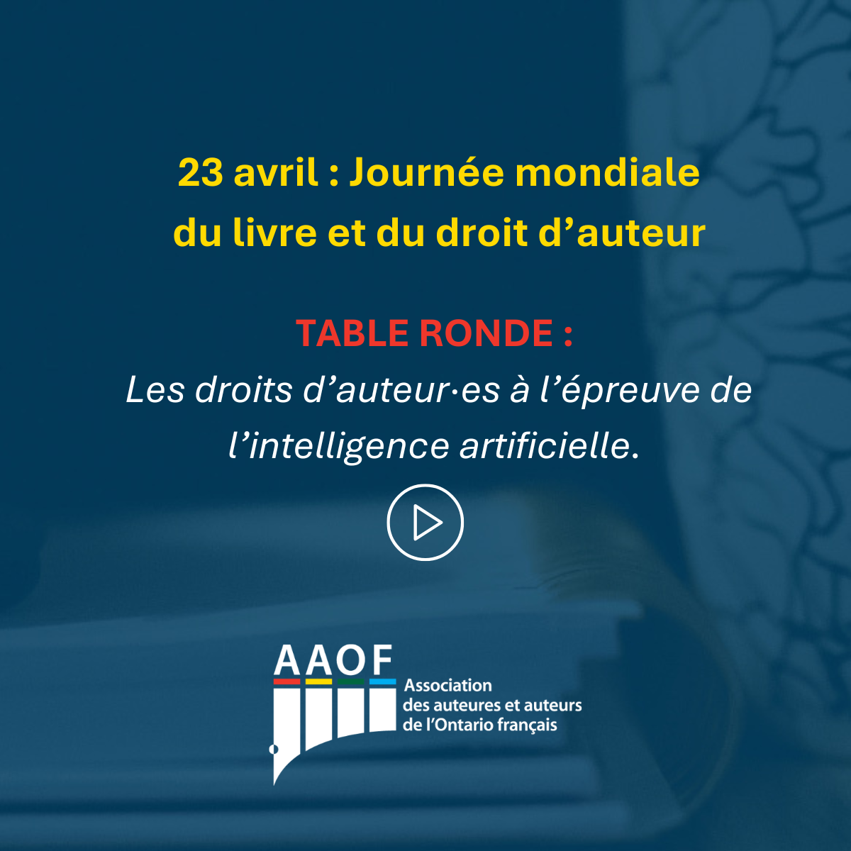 Table ronde Journée mondiale du livre et du droit d auteur