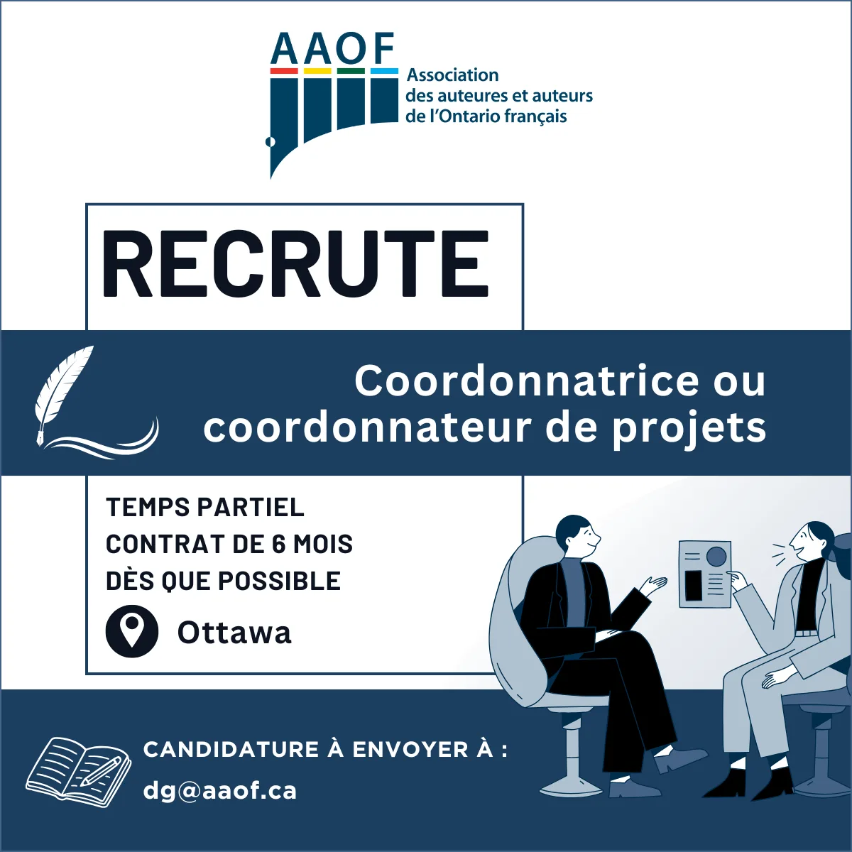 offre d'emploi AAOF-coordonnateur-rice de projets